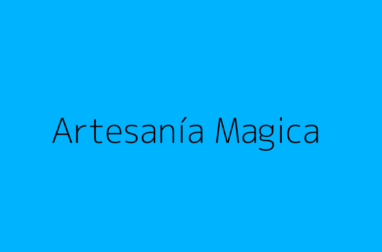 Artesanía Magica